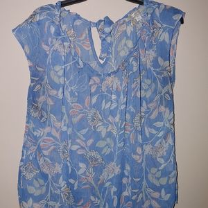 LC sheer tie back Blouse